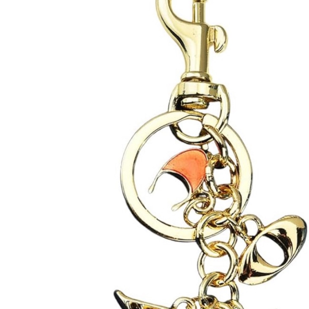 Fashion Gold and Pink Key Holder